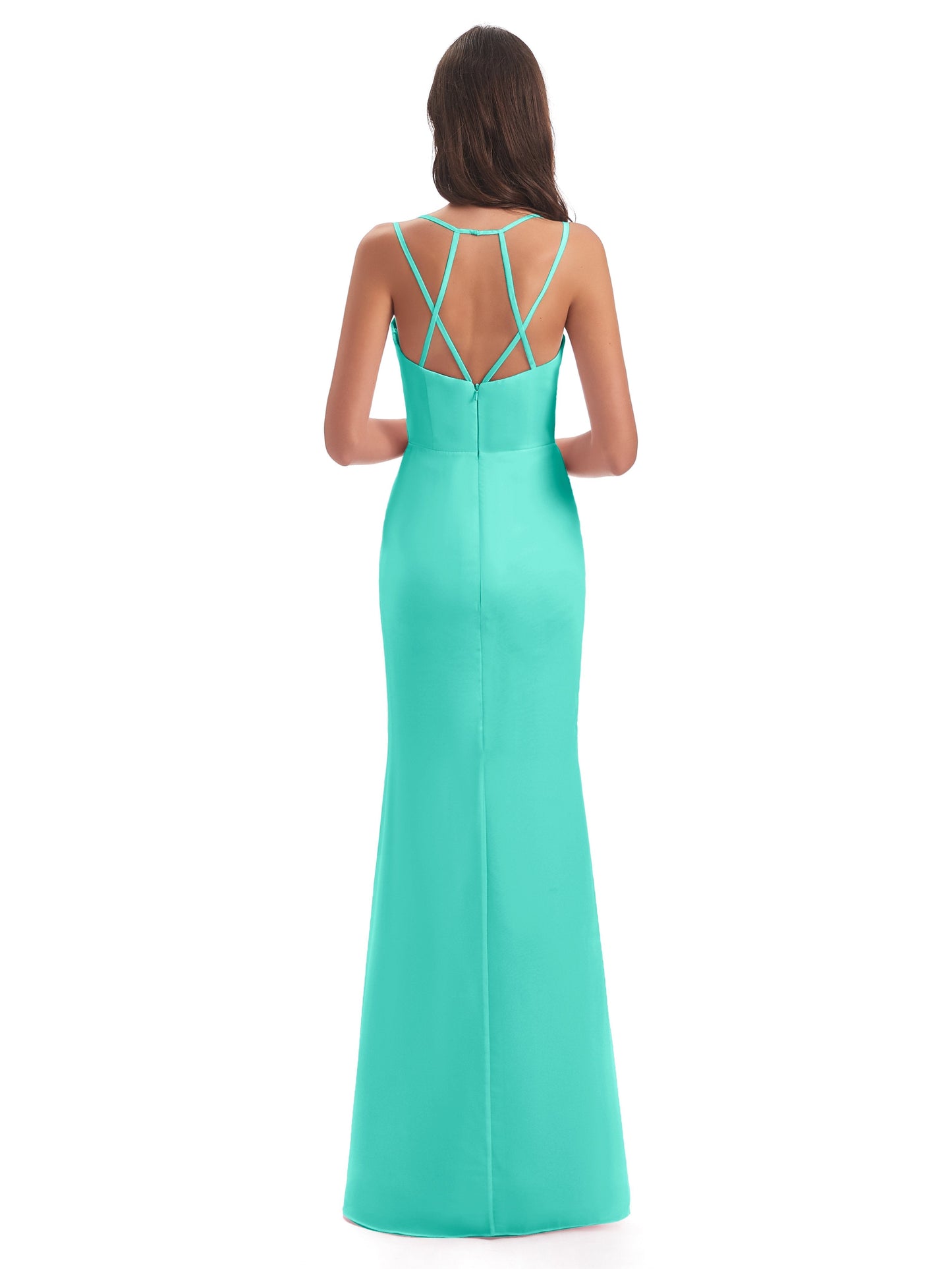 Aryanna Hourglass Spaghetti Straps Chiffon Bridesmaid Dresses