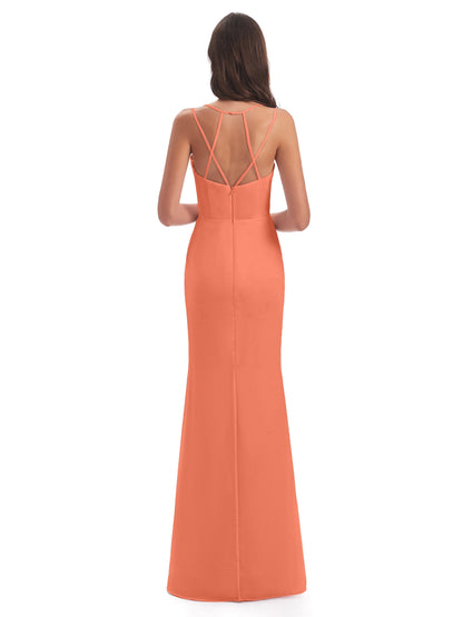 Aryanna Hourglass Spaghetti Straps Chiffon Bridesmaid Dresses