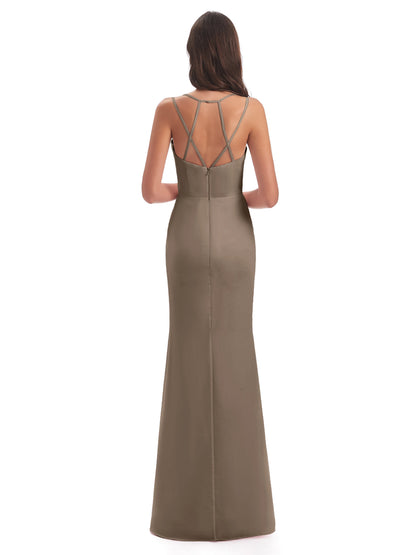 Aryanna Hourglass Spaghetti Straps Chiffon Bridesmaid Dresses
