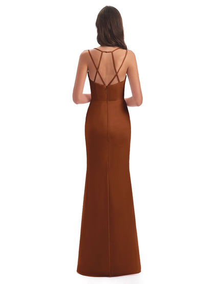 Aryanna Hourglass Spaghetti Straps Chiffon Bridesmaid Dresses