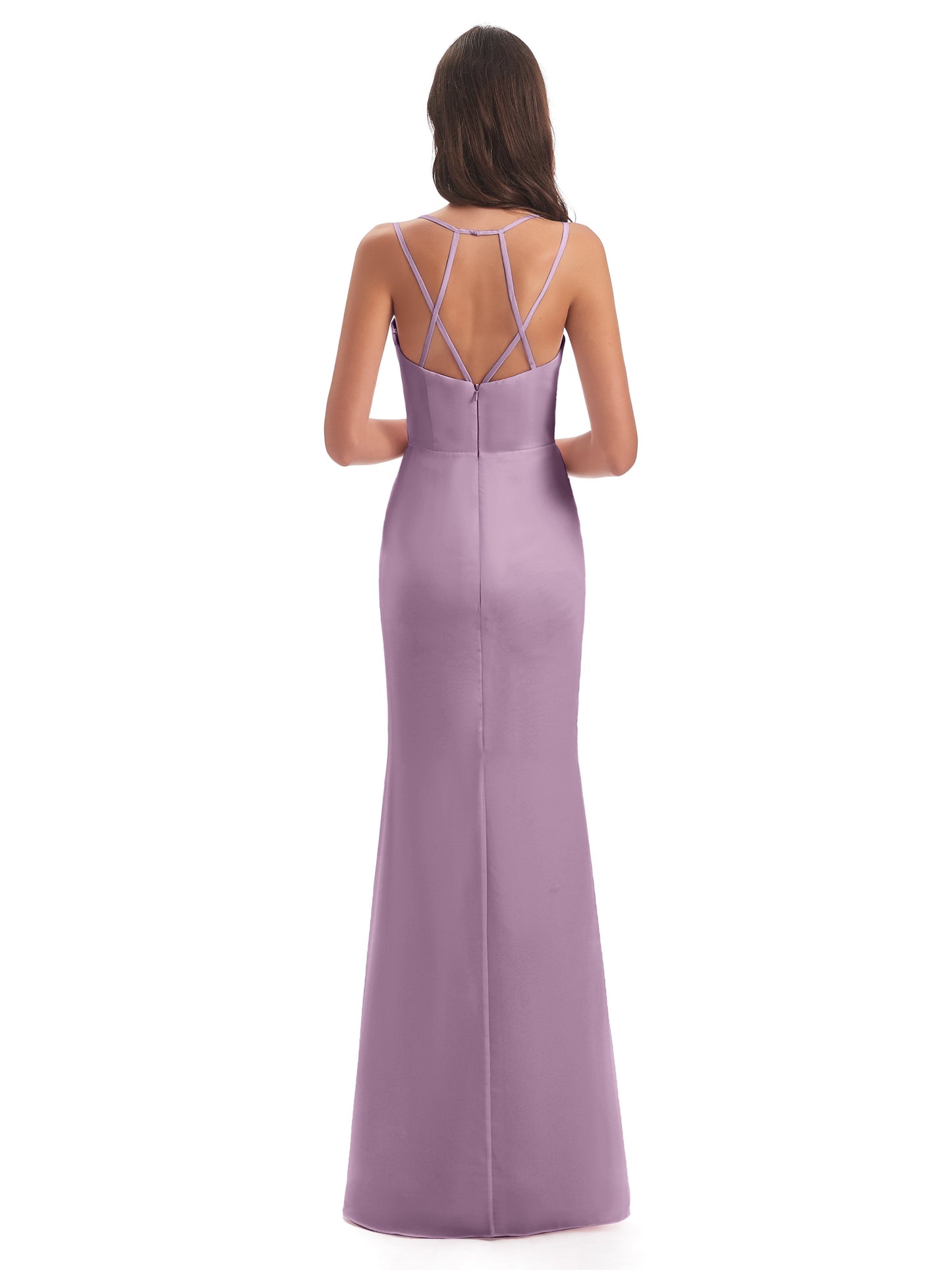 Aryanna Hourglass Spaghetti Straps Chiffon Bridesmaid Dresses
