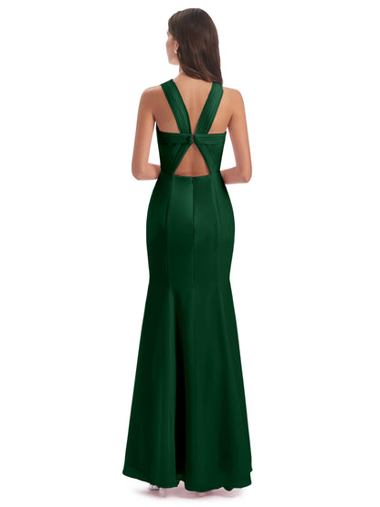 Aubrey Hourglass Halter Chiffon Bridesmaid Dresses