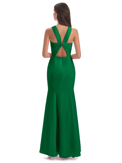 Aubrey Hourglass Halter Chiffon Bridesmaid Dresses