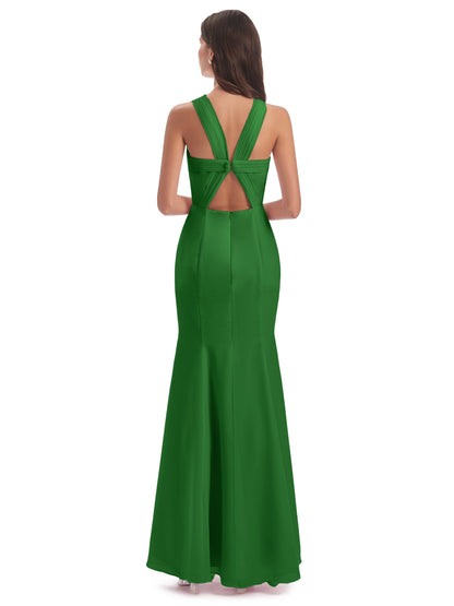 Aubrey Hourglass Halter Chiffon Bridesmaid Dresses