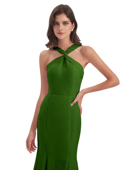 Aubrey Hourglass Halter Chiffon Bridesmaid Dresses