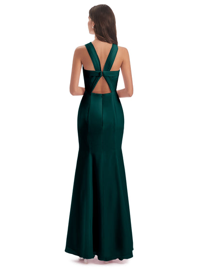 Aubrey Hourglass Halter Chiffon Bridesmaid Dresses