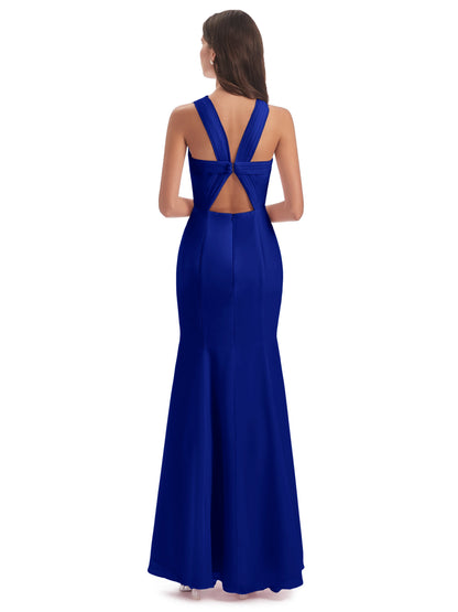 Aubrey Hourglass Halter Chiffon Bridesmaid Dresses