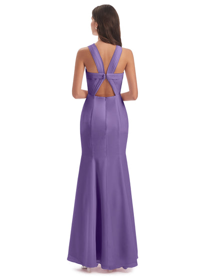 Aubrey Hourglass Halter Chiffon Bridesmaid Dresses