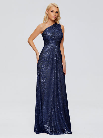 Bailey One Shoulder Sequins Bridesmaid Dress