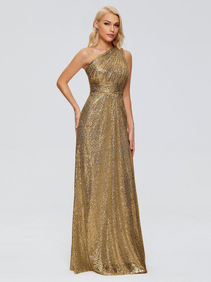 Bailey One Shoulder Sequins Bridesmaid Dress
