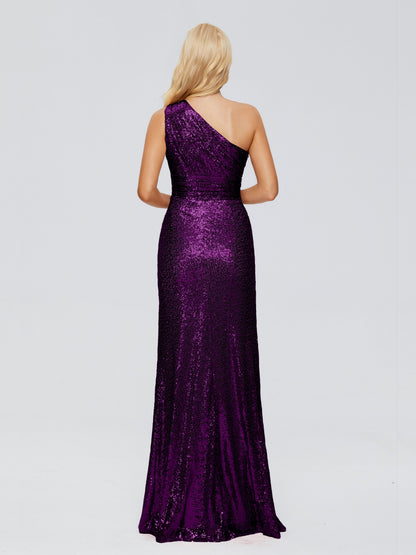 Bailey One Shoulder Sequins Bridesmaid Dress