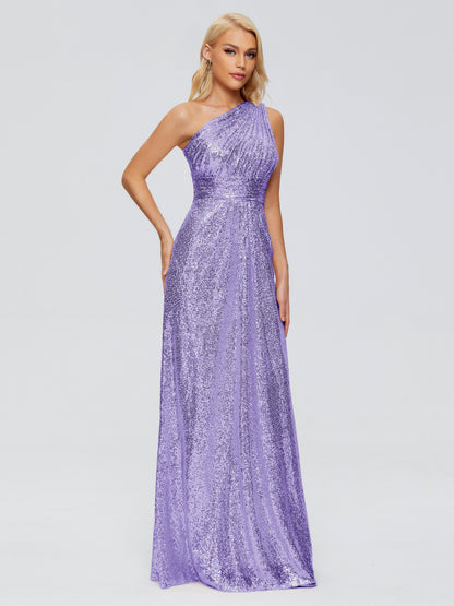 Bailey One Shoulder Sequins Bridesmaid Dress