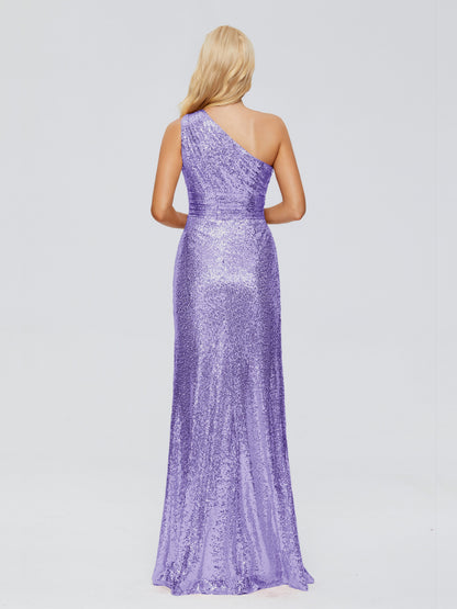 Bailey One Shoulder Sequins Bridesmaid Dress