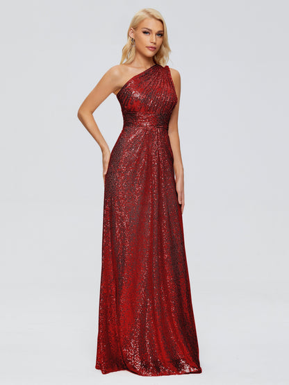 Bailey One Shoulder Sequins Bridesmaid Dress