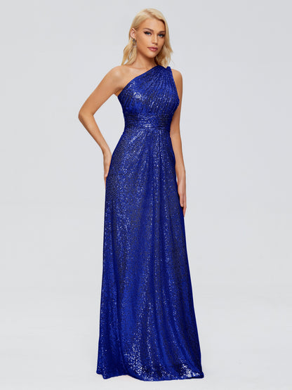 Bailey One Shoulder Sequins Bridesmaid Dress