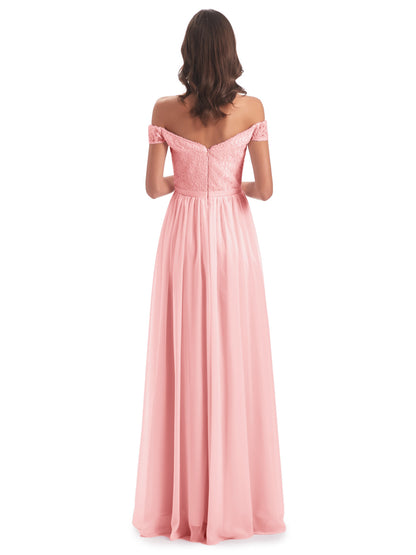 Charlotte Floor Length Off The Shoulder Bridesmaid Dresses