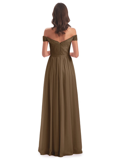 Charlotte Floor Length Off The Shoulder Bridesmaid Dresses