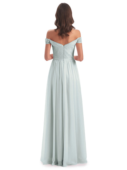 Charlotte Floor Length Off The Shoulder Bridesmaid Dresses