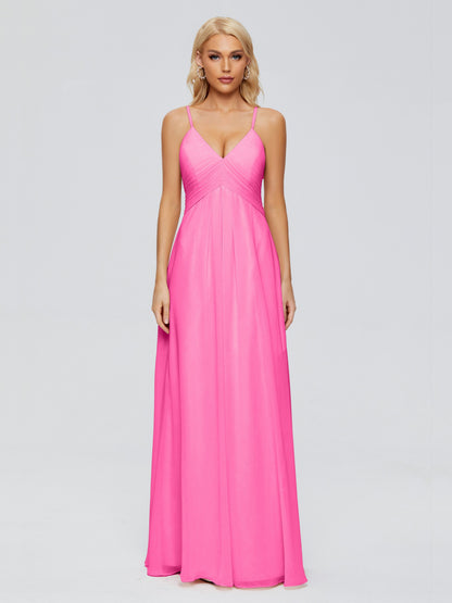 Hadley Spaghetti Straps Chiffon Bridesmaid Dresses