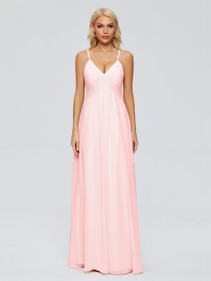 Hadley Spaghetti Straps Chiffon Bridesmaid Dresses