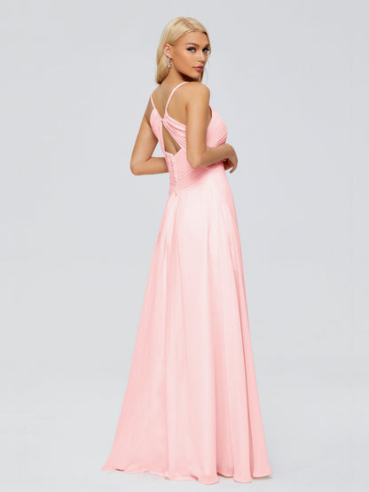 Hadley Spaghetti Straps Chiffon Bridesmaid Dresses