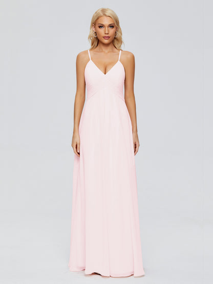 Hadley Spaghetti Straps Chiffon Bridesmaid Dresses
