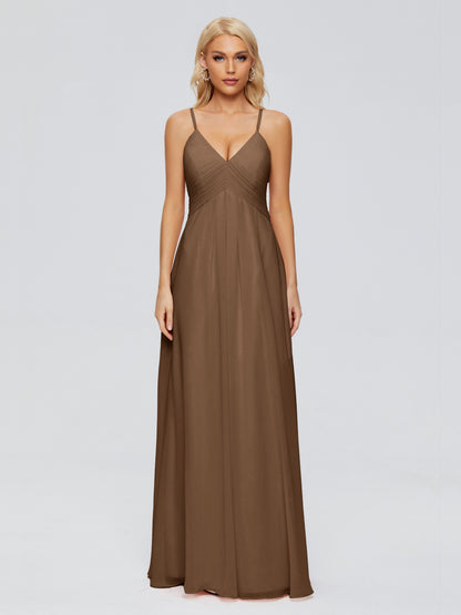 Hadley Spaghetti Straps Chiffon Bridesmaid Dresses