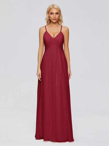 Hadley Spaghetti Straps Chiffon Bridesmaid Dresses
