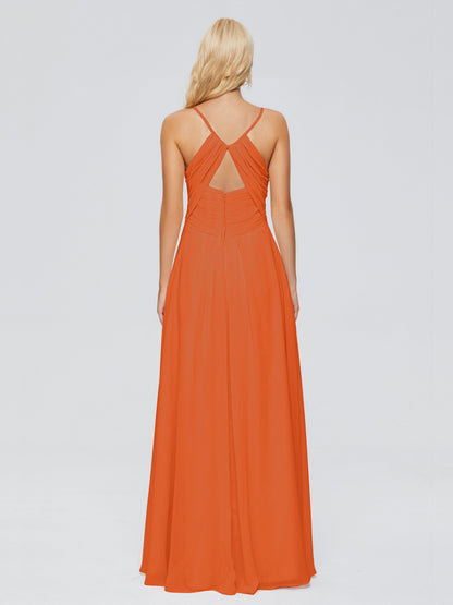 Hadley Spaghetti Straps Chiffon Bridesmaid Dresses