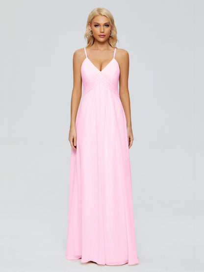 Hadley Spaghetti Straps Chiffon Bridesmaid Dresses