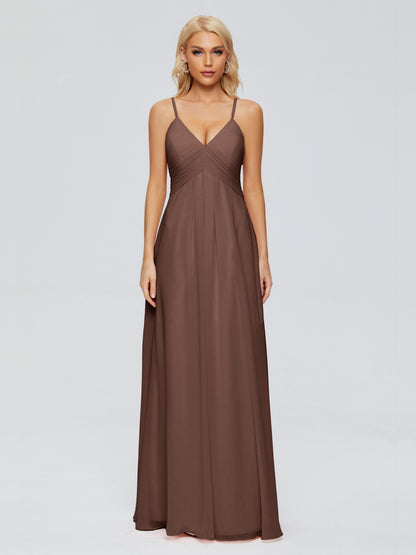 Hadley Spaghetti Straps Chiffon Bridesmaid Dresses