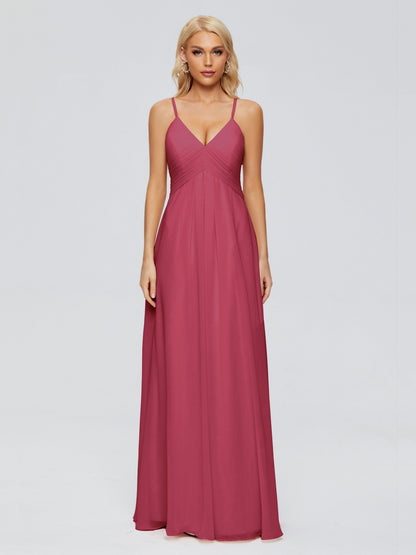 Hadley Spaghetti Straps Chiffon Bridesmaid Dresses