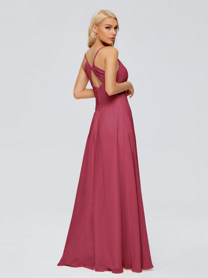 Hadley Spaghetti Straps Chiffon Bridesmaid Dresses