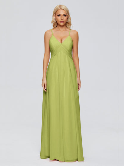 Hadley Spaghetti Straps Chiffon Bridesmaid Dresses