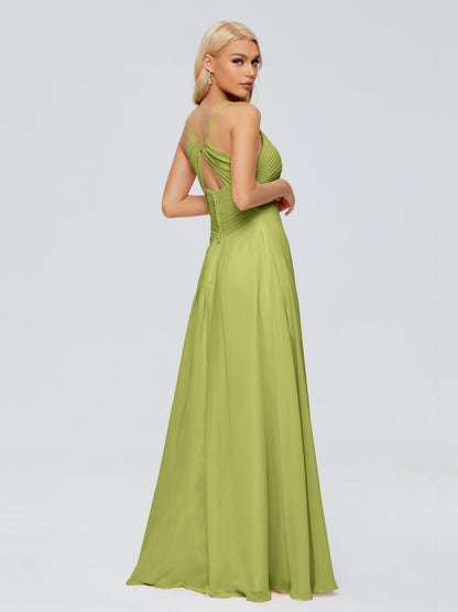 Hadley Spaghetti Straps Chiffon Bridesmaid Dresses