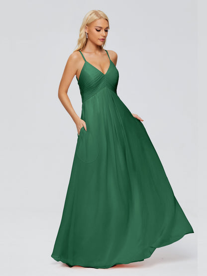 Hadley Spaghetti Straps Chiffon Bridesmaid Dresses