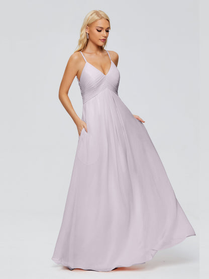 Hadley Spaghetti Straps Chiffon Bridesmaid Dresses