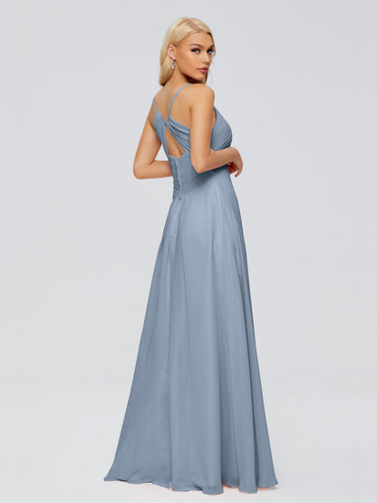 Hadley Spaghetti Straps Chiffon Bridesmaid Dresses