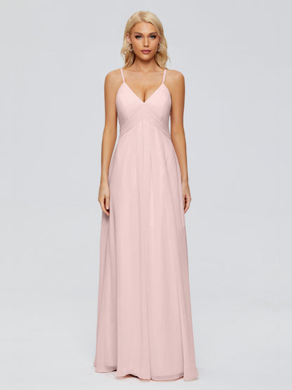 Hadley Spaghetti Straps Chiffon Bridesmaid Dresses