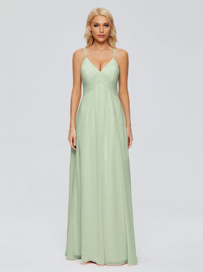 Hadley Spaghetti Straps Chiffon Bridesmaid Dresses