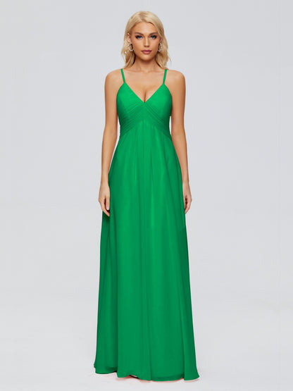 Hadley Spaghetti Straps Chiffon Bridesmaid Dresses