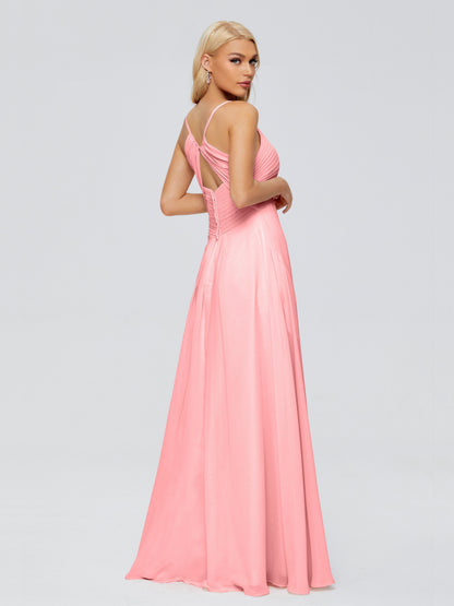 Hadley Spaghetti Straps Chiffon Bridesmaid Dresses
