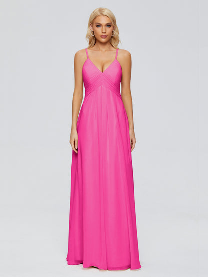 Hadley Spaghetti Straps Chiffon Bridesmaid Dresses