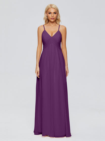 Hadley Spaghetti Straps Chiffon Bridesmaid Dresses