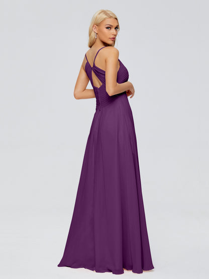 Hadley Spaghetti Straps Chiffon Bridesmaid Dresses