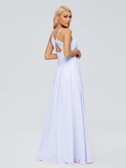 Hadley Spaghetti Straps Chiffon Bridesmaid Dresses