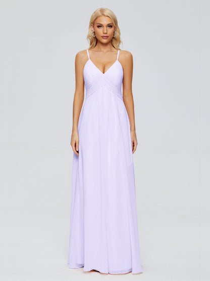 Hadley Spaghetti Straps Chiffon Bridesmaid Dresses