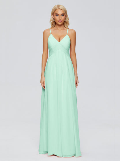 Hadley Spaghetti Straps Chiffon Bridesmaid Dresses