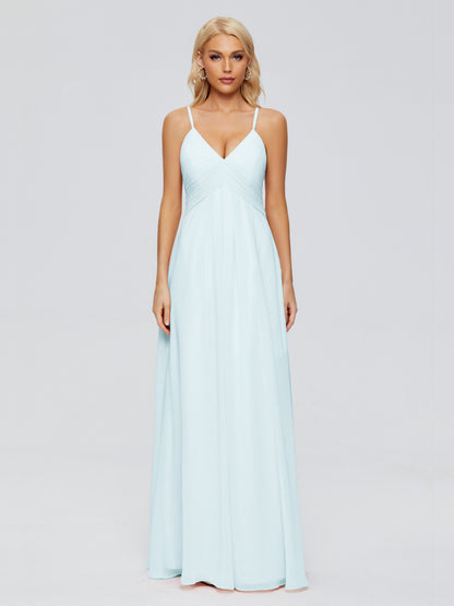 Hadley Spaghetti Straps Chiffon Bridesmaid Dresses