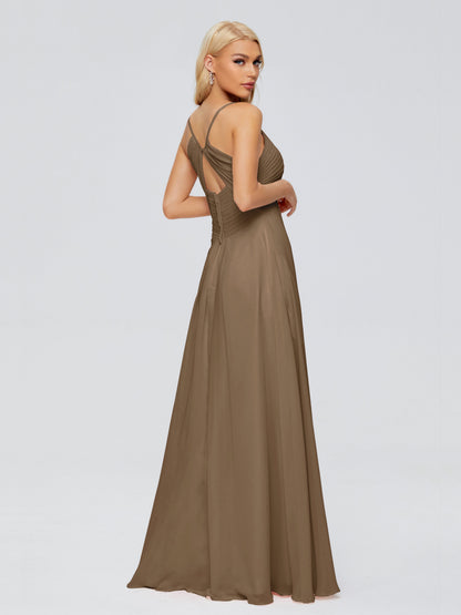 Hadley Spaghetti Straps Chiffon Bridesmaid Dresses